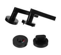 LIFKOME Serrure de Porte pour Toilettes avec Indicateur Rouge-vert Verrou de Confidentialité pour Salle de Bain Installation Facile et Poignée Ergonomique Verrou pour Portes de Cabine