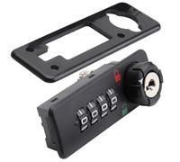 LIFKOME Serrure Mécanique à Combinaison 4 Chiffres pour Armoire Plastique ABS Noir Loquet Épaissi Verrouillage par Mot de Passe Installation Facile Serrure Codée pour Meuble de