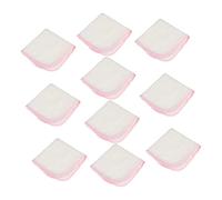 LIFKOME Serviettes En Coton Pur Pour Bébé, Mouchoirs En Mousseline Absorbants, Lot De 10 Petites Serviettes Rouges Double Couche, Tissu Naturel Pour -nés, Usage Visage Et Salive, Bébé Nourrisson