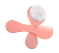 LIFKOME Set Brosse et Peigne Garçon Rose Né Doux et Sûr Élimination des Pellicules Kit Soin Cheveux Infantile