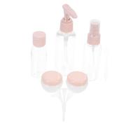 LIFKOME Set de Bouteilles de Voyage Plastique Transparentes pour Soins Peau Cosmétiques Rechargeables sans Fuite