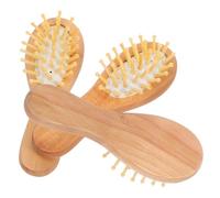 LIFKOME Set de Peignes Mini Airbag Bois Portable Peignes de Massage pour Chevelu Stimulent la Croissance et Réduisent la Chute des Cheveux