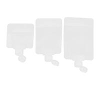 LIFKOME Set de Pochettes de Rangement pour Cosmétiques de Voyage Semi-transparentes Réutilisables avec Entonnoir et Étiquettes Sacs Rechargeables pour Crème Visage Lotion et Shampooing