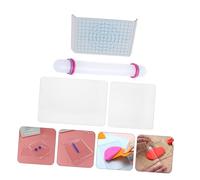 LIFKOME Set Outils Modelage Argile avec Planches de Support U Carré Pâte Léger Acrylique Matériel Poterie pour Sculpture DIY Compact et Facile à Ranger