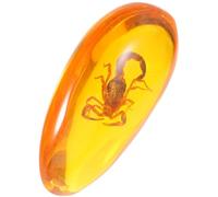 LIFKOME Spécimen Résine Scorpion Unique Décoration Collection Insectes Artisanat Naturel Ornement Pierre