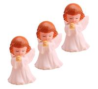 LIFKOME Statue Ange Bébé Priant Figurine Ornement Décorative en Plastique Artisanale Maison Bureau