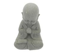 LIFKOME Statue Bouddha Résine pour Aquarium Petite Statuette Méditant Décoration pour Bureau et Paysage Aquatique Ornement Apaisant et Spirituel
