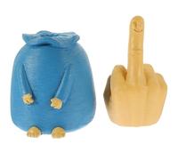 LIFKOME Statue Résine Doigt Honneur Créative Décoration Originale pour Bureau et Maison Cadeau Humoristique Stable et Colorable