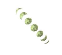 LIFKOME Sticker Mural Phosphorescent Lune Décor Mural Amovible pour Chambre et Salon Autocollant Art Lumineux sans Résidu Décoration Murale DIY Personnalisable