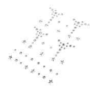 LIFKOME Stickers Autocollants Bijoux de Visage Strass et Perles Taille Unique Éclat Brillant Maquillage Festival Fête Corps