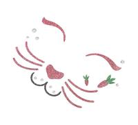 LIFKOME Stickers Visage Lapin Pâques Temporaires Autocollants Décoratifs Confortables et Faciles à Appliquer pour Fêtes et Scène Protection Peau sans Maquillage Accessoires Costume Lapin