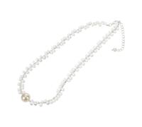 LIFKOME Stone Beaded Necklace Choker Quartz Crystal Jewelry For Women Comfortable All-day Wear Wedding Party Statement Necklace