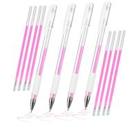 LIFKOME Stylo de Tatouage Sourcils 4 Pièces Rose 8 Recharges, Marqueur Chirurgical Précis, Outil de Cartographie des Sourcils pour Maquilleurs Professionnels, Nettoyage Facile, Usage