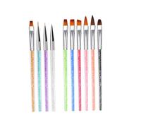 LIFKOME Stylos pour Nail Art 10 Pièces Taille Standard Pinceaux à Dessin Précision Usage Professionnel et Personnel Accessoires Manucure Salon à Domicile