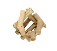 LIFKOME Support de Chandelier en Bois Naturel pour Plantes Aériennes Porte-Bougie Décoratif en Bois Massif Accessoire Déco Intérieur pour Balcon Bureau ou Jardin Stand d'Ananas Aérien