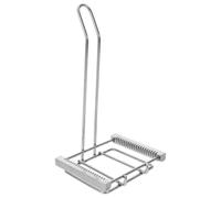 LIFKOME Support de Lames de Microscope en Acier Inoxydable Poignée Allongée, Porte-Lames Vertical pour Laboratoire 20 Emplacements, Égouttoir Portable pour Coloration et Séchage