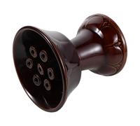 LIFKOME Support de Lampe à Beurre Céramique Rétro Porte-Bougie Ghee pour Autel Tibétain Lampe à Huile Artisanale pour Relaxation et Décoration Spirituelle