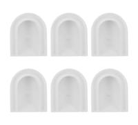 LIFKOME Support de Manucure Blanc 6pcs en Résine Synthétique Pla pour Création Facile D'ongles Œil de Chat, Accessoires Nail Art pour Salon ou DIY