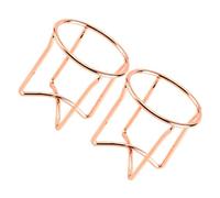 LIFKOME Support de Maquillage Croix en Acier Carbone Or 2pcs, Porte-éponge à Maquillage Délicat et Facile à Prendre pour Filles et Femmes