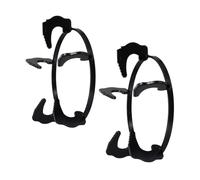 LIFKOME Support de Poêle Noir en Fer 2Pcs pour Cuisinière à Gaz Design à Fentes Multiples Antidérapant, Adapté pour Réchaud à Quatre Pieds, Cadeau de Suspension de Crémaillère