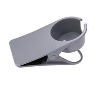 LIFKOME Support de Tasse à Clip Robuste pour Bureau Porte Gobelet Organisateur Multifonction Abs Gris Maintien Sécurisé pour Tasse Bouteille et Accessoires pour Câble USB Maison et Bureau