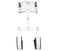 LIFKOME Support Réglable Facile à Monter pour Caisse Claire en Alliage D'aluminium Blanc avec Sangle D'épaule et Pratique à Transporter pour Percussion