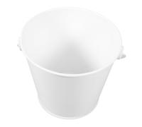 LIFKOME Tambouriner Mini Seaux Cotillons Petits Seaux En Métal Seau à Graisse Pour Gril à Pellets Seau D'halloween Blanc Centres De Table De Fête Graisseur Blanche Fer Blanc