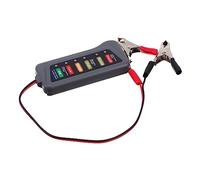 LIFKOME Testeur de Batterie Numérique avec Indicateur LED Analyseur de Batterie pour Voiture et Accessoires Pratiques pour Vérification de État et Surcharge