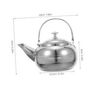 LIFKOME Théière Inox avec Infuseur Amovible Bouilloire Polyvalente pour Thé Vrac et Fleurs Résistance Adaptée Maison et Bureau