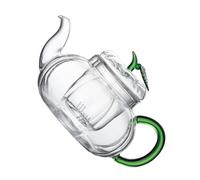 LIFKOME Théière Verre Résistante Chaleur avec Infuseur Théière Verre Transparent pour Kung Fu Thé Fait Maison et Pratique pour Types de Thé