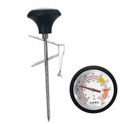 LIFKOME Thermomètre de Cuisine avec Longue Clip Fixe et Protection Silicone Mesure Précise Température Lait Viande et Boissons Inox