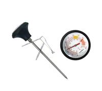 LIFKOME Thermomètre de Cuisson Acier Inoxydable avec Clip et Housse Silicone Thermomètre pour Viande Boisson et Eau Utilisation Facile sans Batterie pour Barbecue et Cuisine