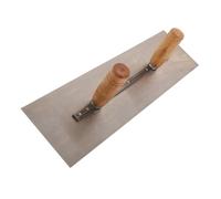 LIFKOME Truelle à Plâtrer Double Poignée 50 Cm Acier Résistant Outil De Finition Maçonnerie Pour Plâtre Et Béton Usage Professionnel Bâtiment