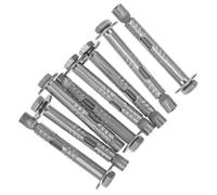 LIFKOME Vis à Expansion M6 X 60 Mm Écrou Hexagonal Extérieur en Acier Inoxydable 304, Manchon D'ancrage Robuste pour Fixation Murale Lourde en Béton