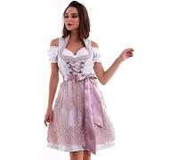 Lifos 0230 Germandress Dirndl 3 pièces Oktoberfest Taille 34 à 52, gris, 52