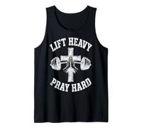 Lift Heavy Pray Hard Christian Workout Gym Apparel Men Débardeur