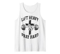Lift Heavy Pray Hard Christian Workout Gym Apparel Men Débardeur