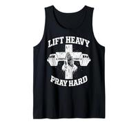 Lift Heavy Pray Hard Christian Workout Gym Apparel Men Débardeur