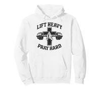 Lift Heavy Pray Hard Christian Workout Gym Apparel Men Sweat à Capuche