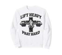 Lift Heavy Pray Hard Christian Workout Gym Apparel Men Sweatshirt