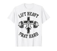 Lift Heavy Pray Hard Christian Workout Gym Apparel Men T-Shirt