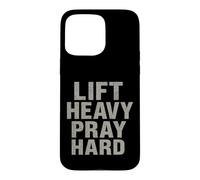 Lift Heavy Pray Hard - Faith Meets Fitness Coque pour iPhone 15 Pro Max