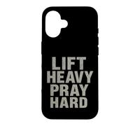 Lift Heavy Pray Hard - Faith Meets Fitness Coque pour iPhone 16