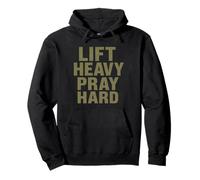 Lift Heavy Pray Hard - Faith Meets Fitness Sweat à Capuche