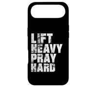 Lift Heavy Pray Hard, Gym Christian Gift for Christian Coque pour iPhone Air