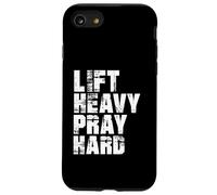 Lift Heavy Pray Hard, Gym Christian Gift for Christian Coque pour iPhone SE (2020) / 7/8