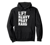 Lift Heavy Pray Hard, Gym Christian Gift for Christian Sweat à Capuche