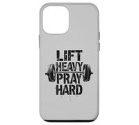 Lift Heavy Pray Hard Jesus Gym Haltérophile Deadlift Coque pour iPhone 12 Mini