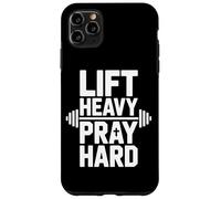 Lift Heavy Pray Hard Musculation Foi Chretienne Coque pour iPhone 11 Pro Max