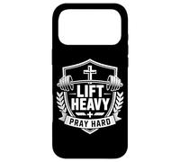 Lift Heavy Pray Hard Musculation Foi Chretienne Coque pour iPhone 17 Pro Max